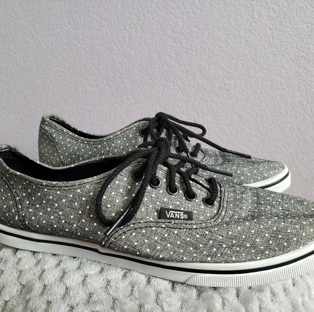Gray Polka Dot Vans